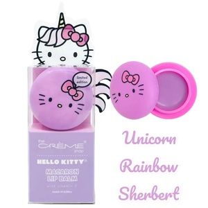 The Creme Shop x Sanrio Hello Kitty Lip Balm Unicorn Rainbow Sherbert